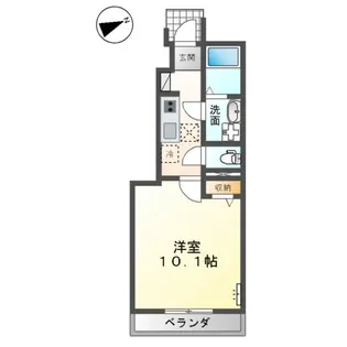 キートス【1階】の間取り