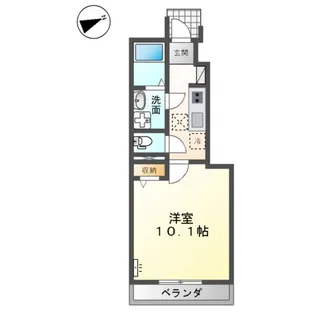 キートス【1階】の間取り