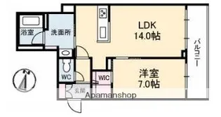 シエルコート 南棟【3階】の間取り