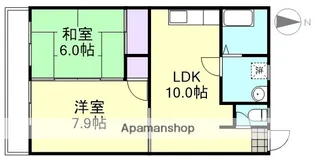 リバーサイドヤマモト【3階】の間取り