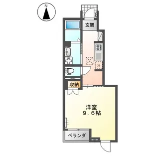 ショコラーデ【105号室】の間取り