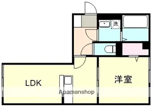 ル・シェル中庄Ⅱ【3階】の間取り