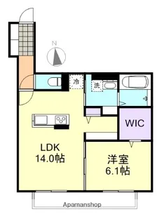 シェモア笹沖【2階】の間取り