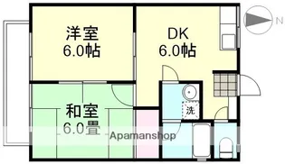 オオハシコーポ【2階】の間取り
