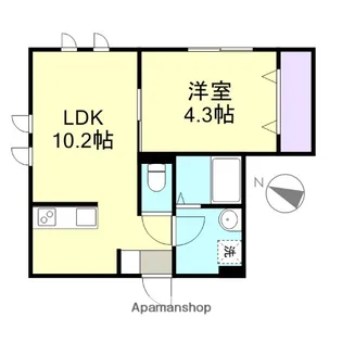 アトレーユ【1階】の間取り