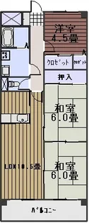 クオリティ武田【1階】の間取り