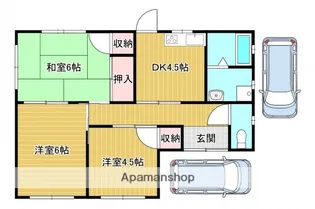 岡山県倉敷市中島【一戸建】の間取り
