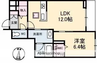 エスポアヒルズ【1階】の間取り