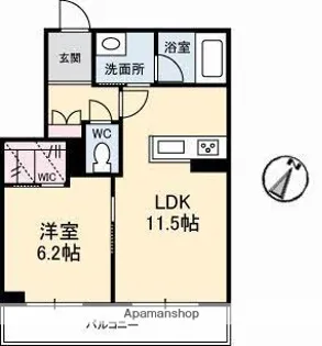 セルディーナ早島駅前【2階】の間取り