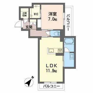 ビラ メゾン【3階】の間取り