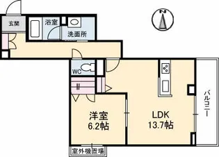 シャーメゾンルッカ【3階】の間取り