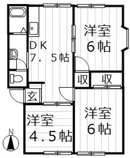 メゾン有明 A【102号室号室】の間取り