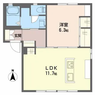 トア・メソン A棟【1階】の間取り