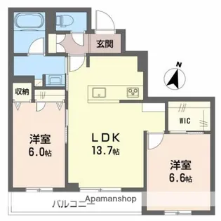 ニンナ・ナンナC棟【3階】の間取り