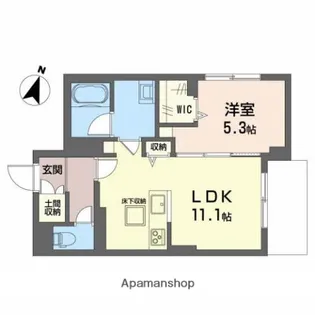 ベレオガーデン【1階】の間取り