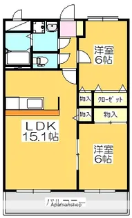 マリベール中仙道【2階】の間取り
