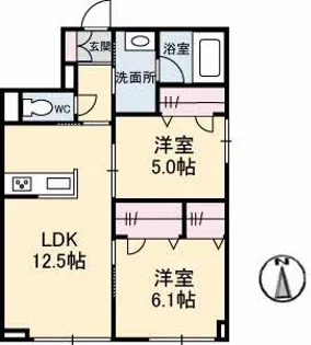 クラリティN【1階】の間取り