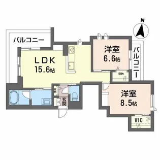 ピュアシャルム【2階】の間取り