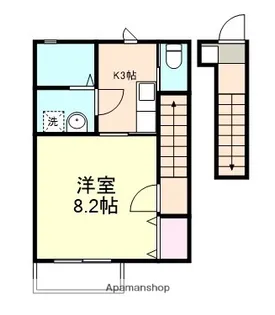 COCORIZE A棟【2階】の間取り