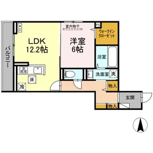 サンメゾン・小池A【1階】の間取り
