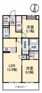 プランドミール【3階】の間取り