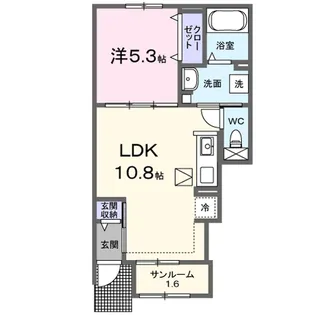 グレイスメゾン A【103号室】の間取り