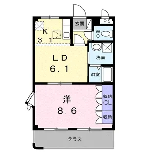 エクレセンス【1階】の間取り