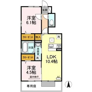 アーク【1階】の間取り
