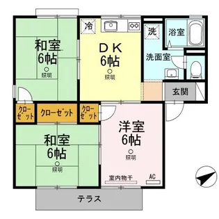 セジュール西浦 A棟【1階】の間取り