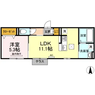 ボナール 【1階】の間取り