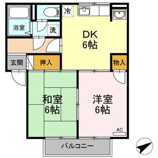 プレジール堀 A棟【1階】の間取り