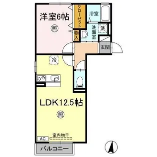 ディーバ B棟【2階】の間取り