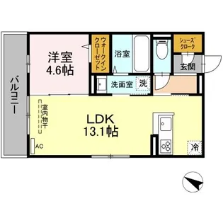 プラティアテトラ【3階】の間取り