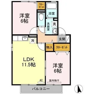 リミエル A棟【2階】の間取り