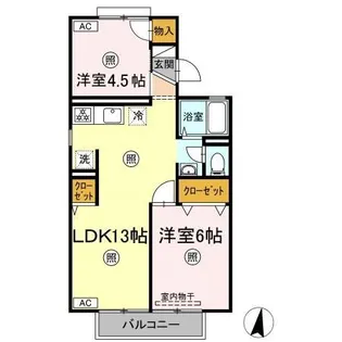 セジュール大高 B棟【2階】の間取り