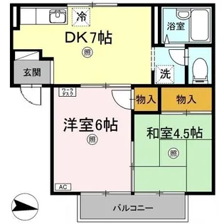 ノーブルハウス A棟【2階】の間取り