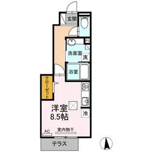 アデランテ【1階】の間取り