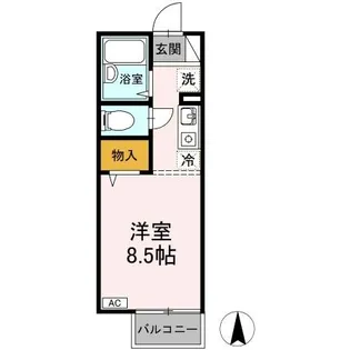 グリーンハピネス【202号室】の間取り