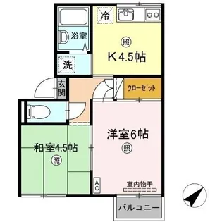 プレジール三島【2階】の間取り
