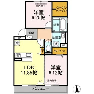 GLORIOUS K【2階】の間取り