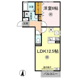 ディーバ A棟【2階】の間取り