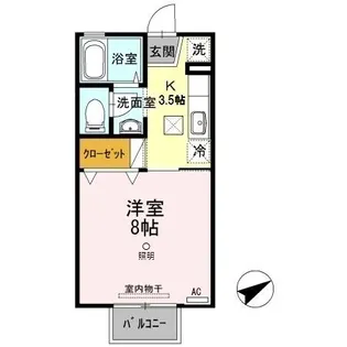 セジュール文政 B棟【1階】の間取り