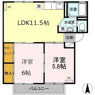 シートピア【2階】の間取り
