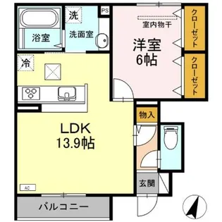プレミール【1階】の間取り