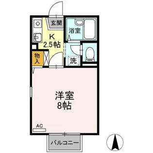 コーポ向日葵【2階】の間取り