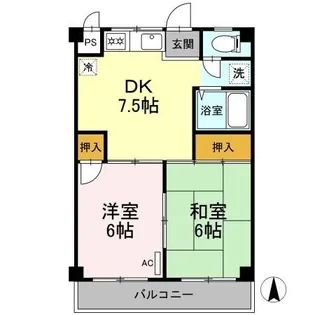 えきまえマンション【3階】の間取り
