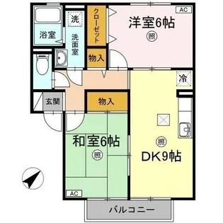 コニファーガーデン 3棟【1階】の間取り