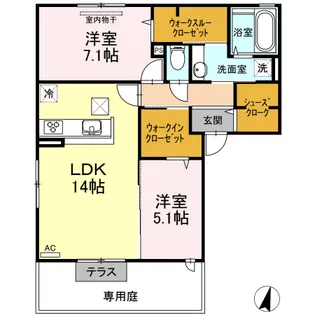 PARAS【1階】の間取り