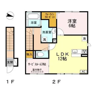 ソレイユ シャトー【2階】の間取り