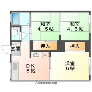 臼井コーポ【2階】の間取り